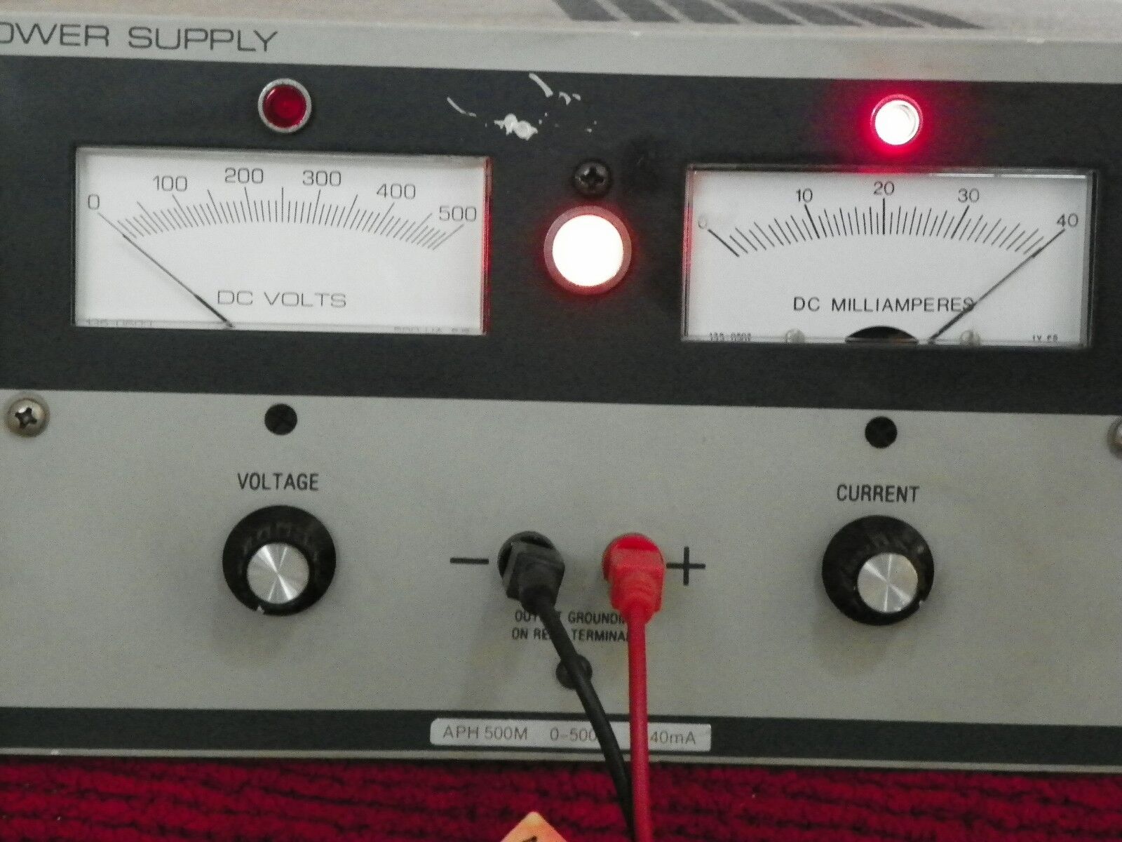 KEPCO APH 500M POWER SUPPLY 0-500VDC 0-40mA KEPCO APH 500M POWER SUPPLY 0-500VDC 0-40mA